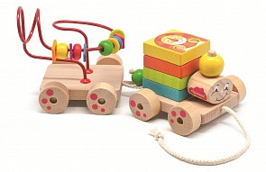 Игровой набор - Паровозик - Чух-Чух (Мир Деревянных Игрушек, 811ДИ)